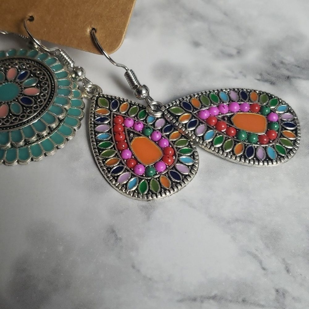 Dangle Earrings Set - Picture 4 of 5